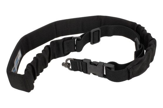 Blue Force Gear push button swivel adapter single point sling is compatible with push button / QD sockets.